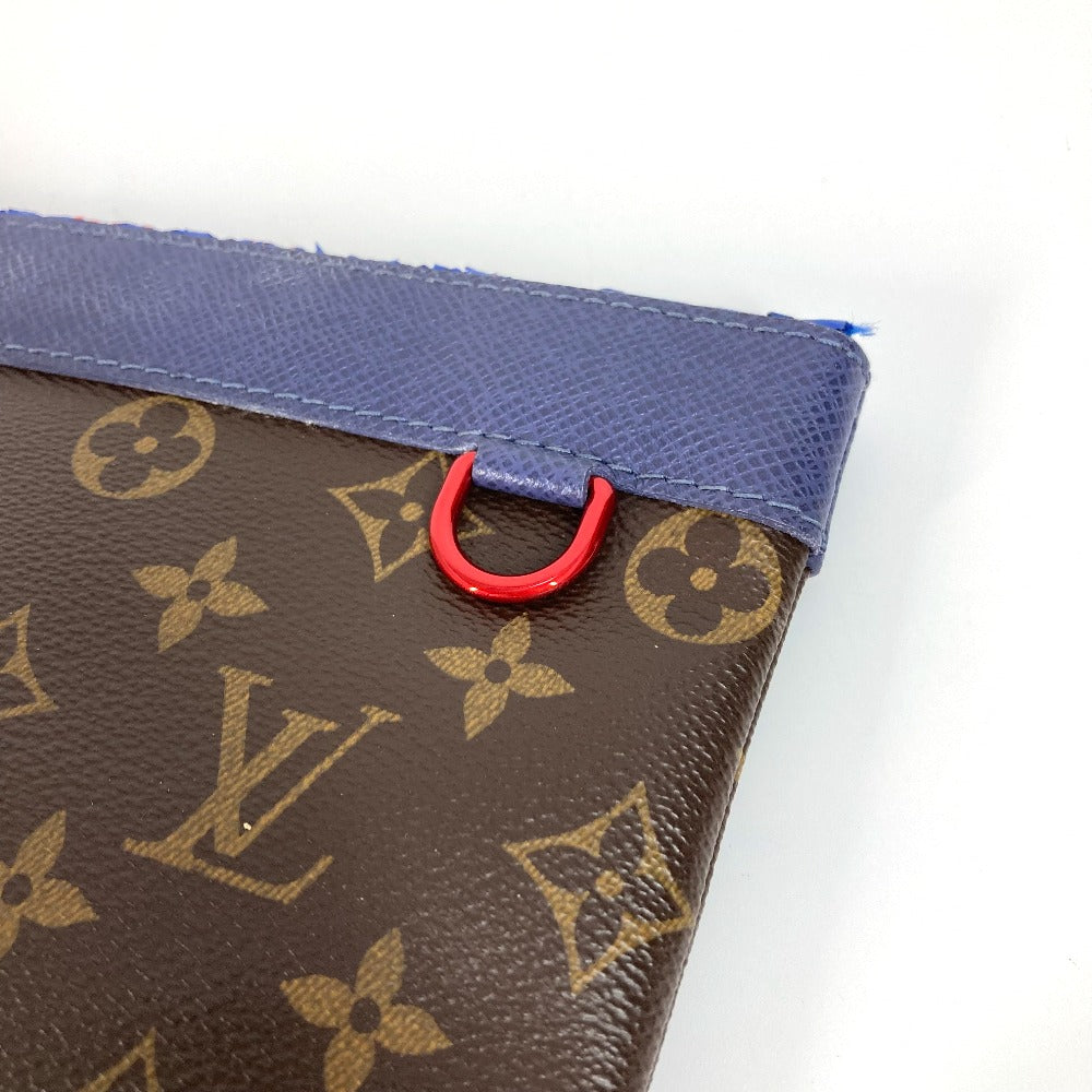 Louis Vuitton Clutch Bag M63048 Monogram Canvas Brown Monogram Pochette Apollo Unisex(Unisex)