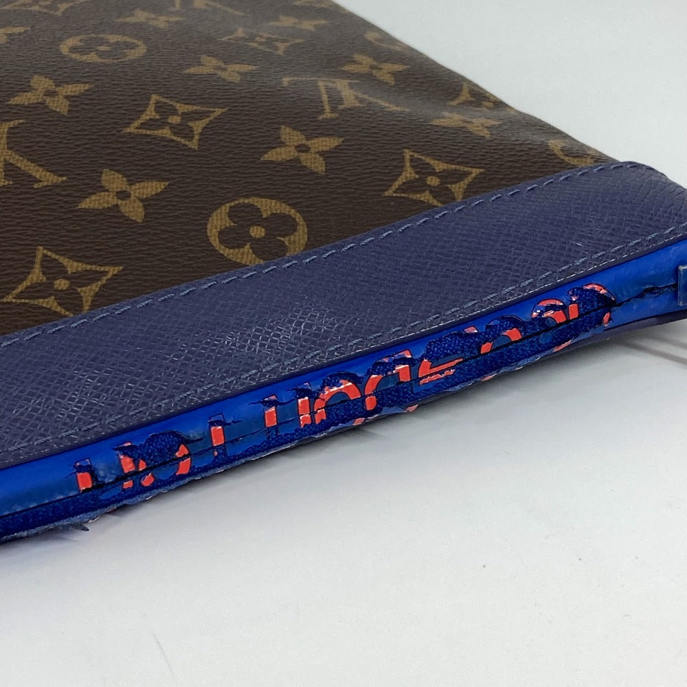 Louis Vuitton Clutch Bag M63048 Monogram Canvas Brown Monogram Pochette Apollo Unisex(Unisex)