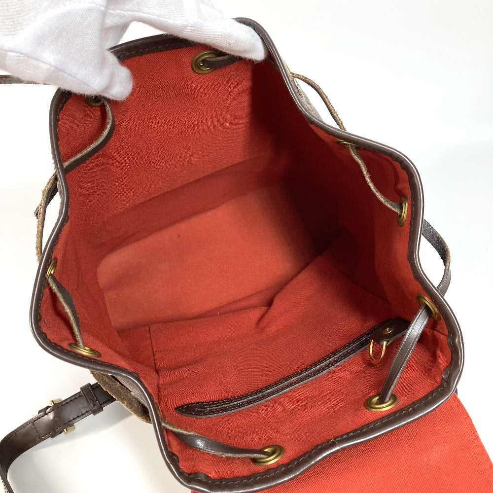 Louis Vuitton Backpack N51143 Damier Canvas Brown Damier Montsouris Mm Sp Order Unisex(Unisex)