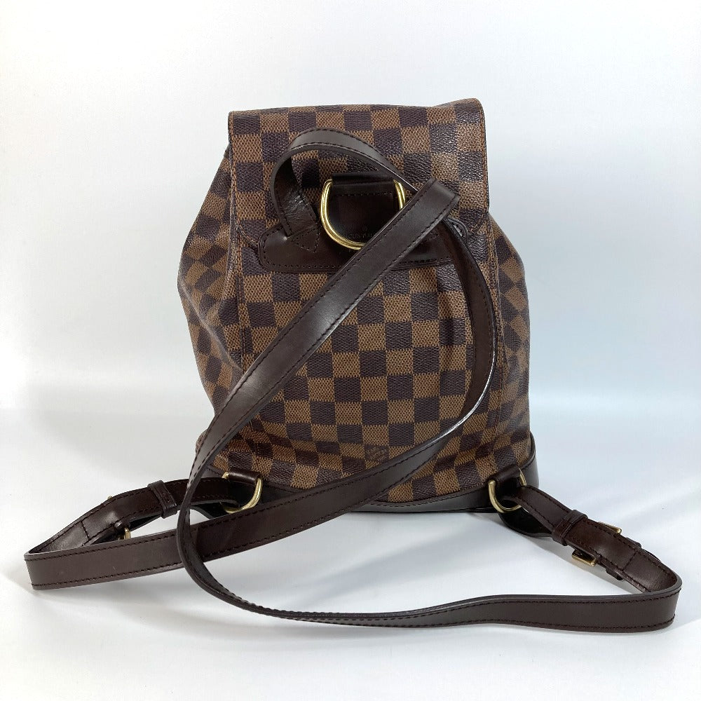Louis Vuitton Backpack N51143 Damier Canvas Brown Damier Montsouris Mm Sp Order Unisex(Unisex)