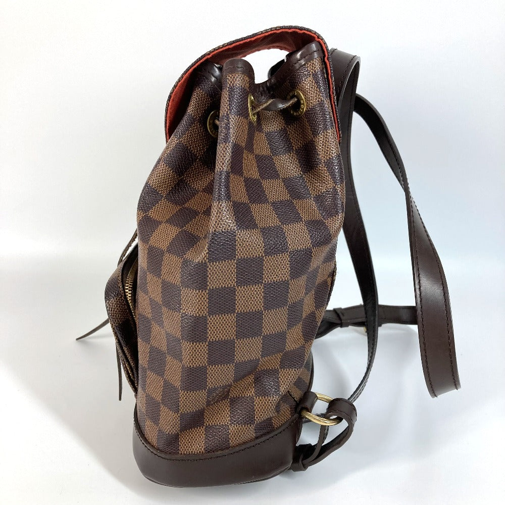 Louis Vuitton Backpack N51143 Damier Canvas Brown Damier Montsouris Mm Sp Order Unisex(Unisex)