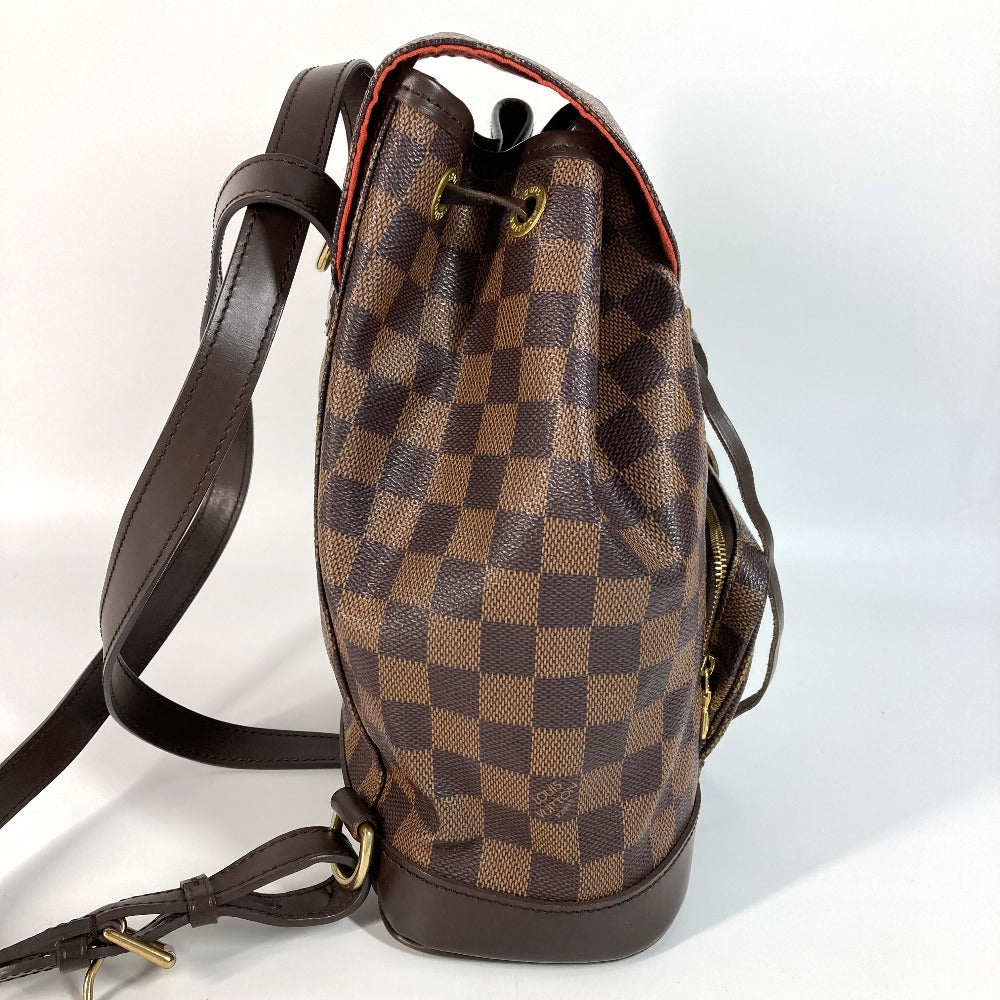 Louis Vuitton Backpack N51143 Damier Canvas Brown Damier Montsouris Mm Sp Order Unisex(Unisex)