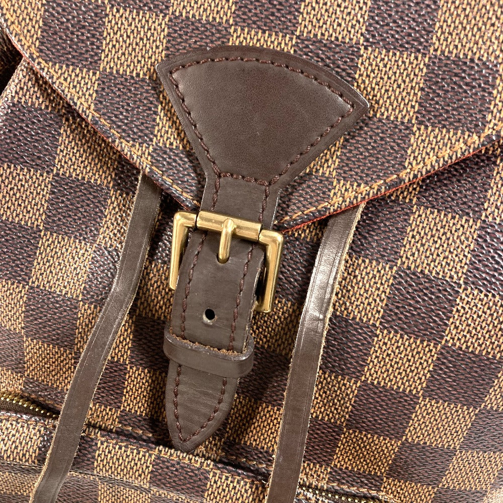 Louis Vuitton Backpack N51143 Damier Canvas Brown Damier Montsouris Mm Sp Order Unisex(Unisex)