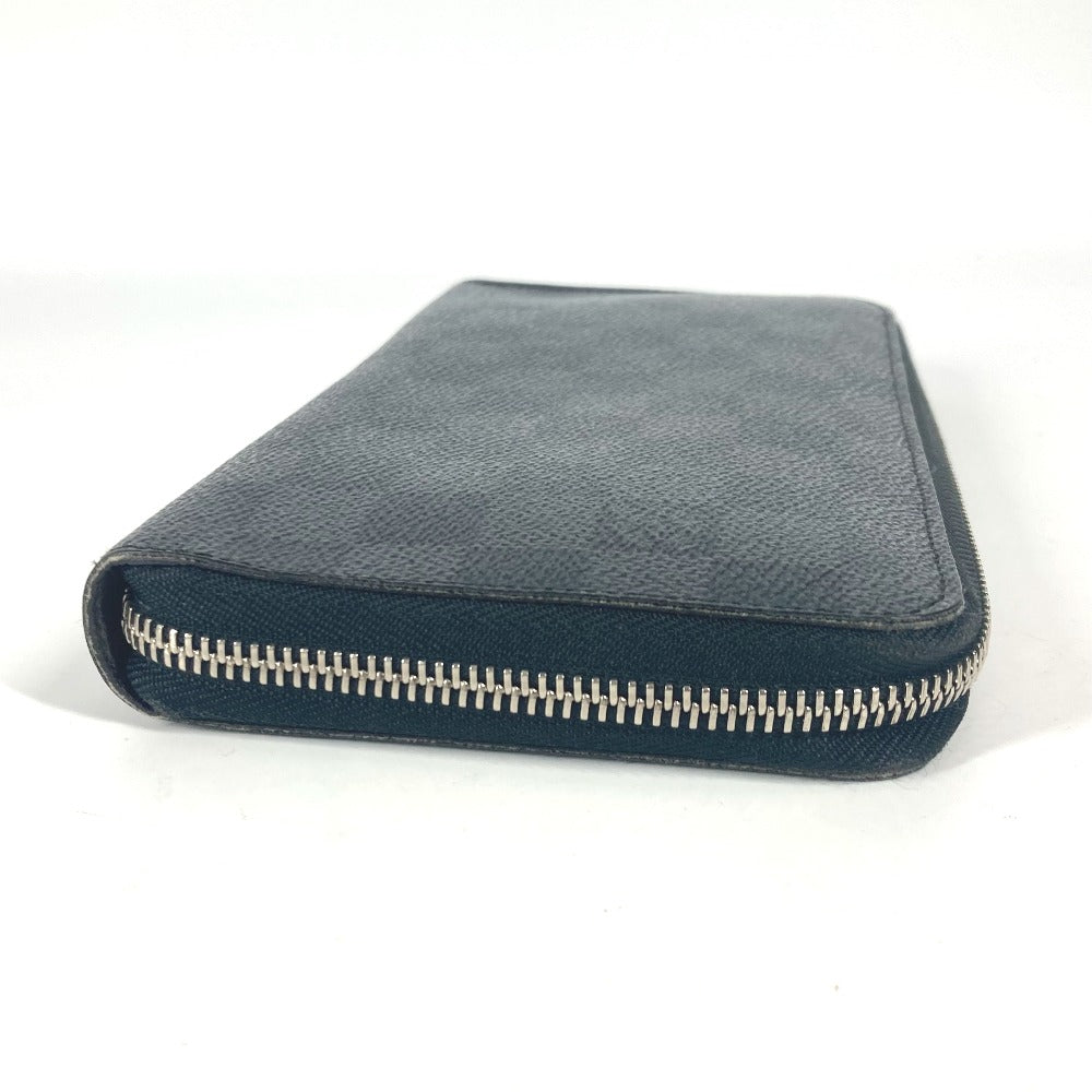 Louis Vuitton Long Wallet Purse N63077 Damier Grafitto Canvas Black Damier Grafitte Zippy Organizer