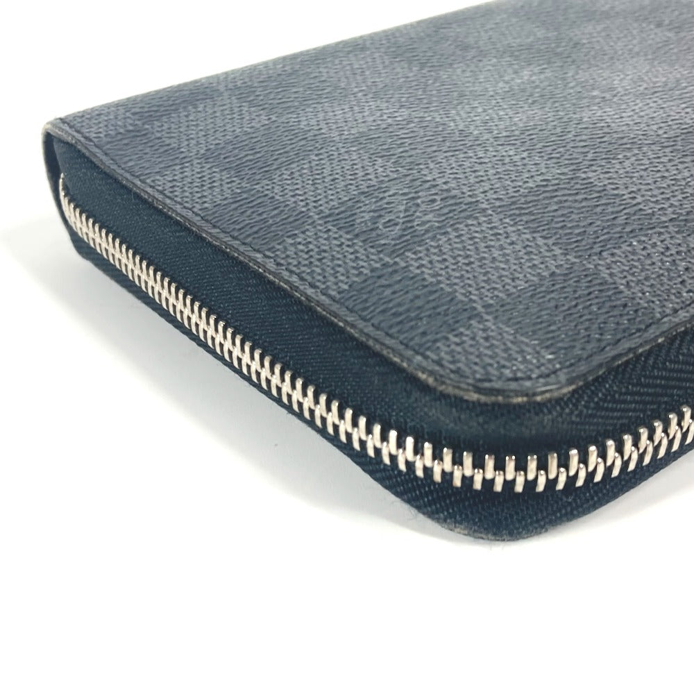 Louis Vuitton Long Wallet Purse N63077 Damier Grafitto Canvas Black Damier Grafitte Zippy Organizer
