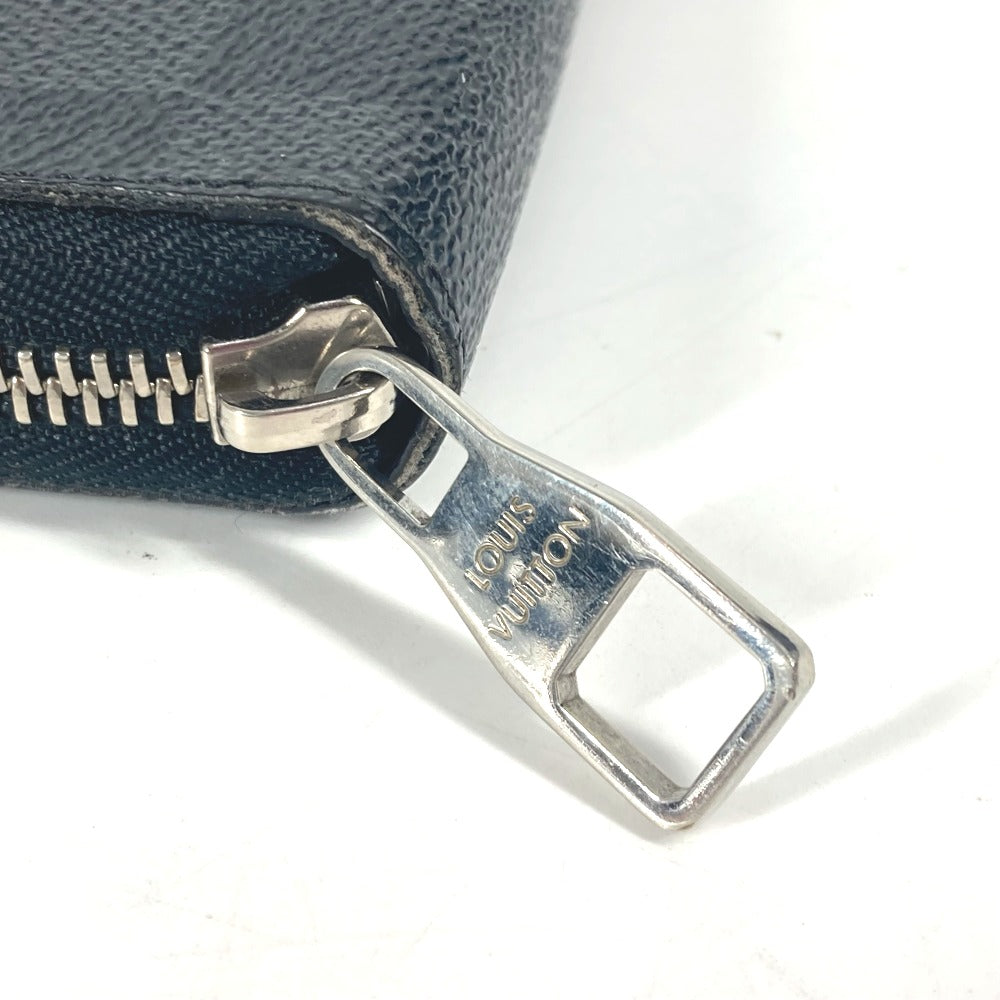 Louis Vuitton Long Wallet Purse N63077 Damier Grafitto Canvas Black Damier Grafitte Zippy Organizer