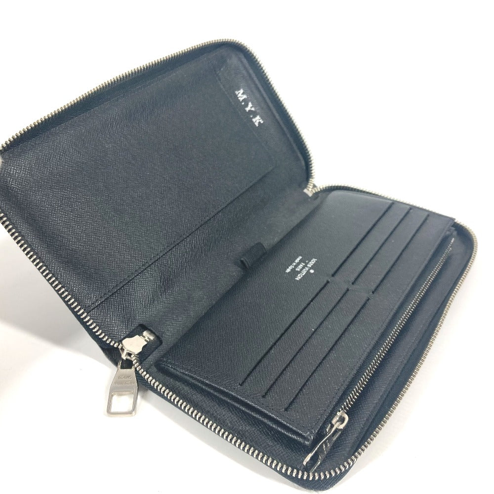 Louis Vuitton Long Wallet Purse N63077 Damier Grafitto Canvas Black Damier Grafitte Zippy Organizer