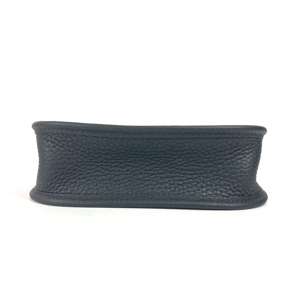 Hermes Shoulder Bag Taurillon Clemence Black Long Evelyn Tpm Amazone Unisex(Unisex)