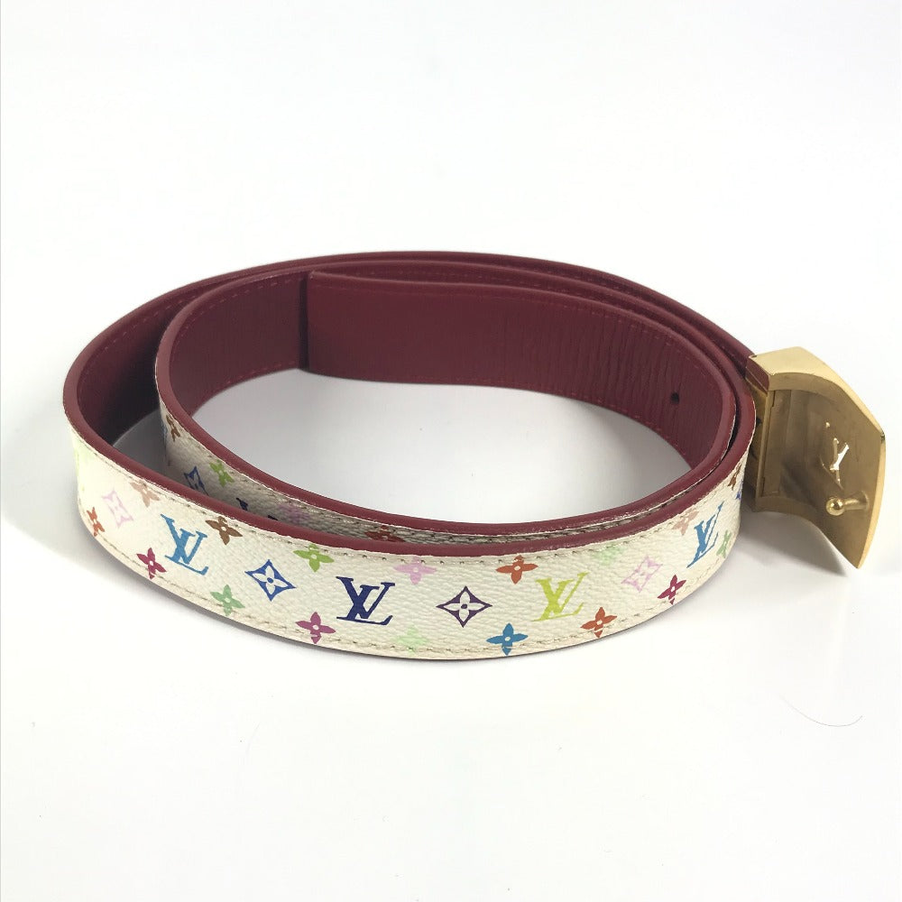 Louis Vuitton Belt M9682W Monogram Multicolor Canvas White Monogram Multicolor Sun Tulle Lv Cut 80