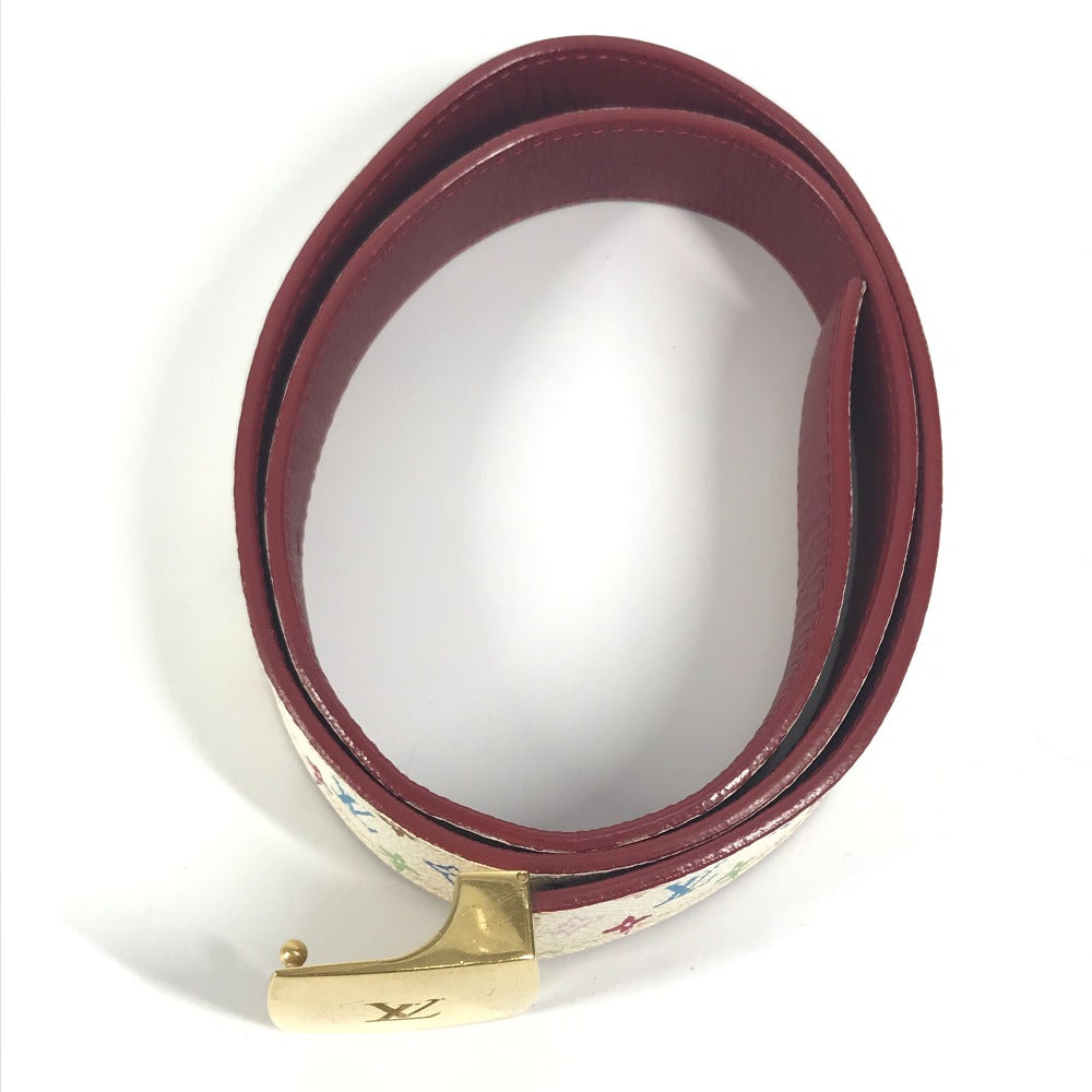Louis Vuitton Belt M9682W Monogram Multicolor Canvas White Monogram Multicolor Sun Tulle Lv Cut 80
