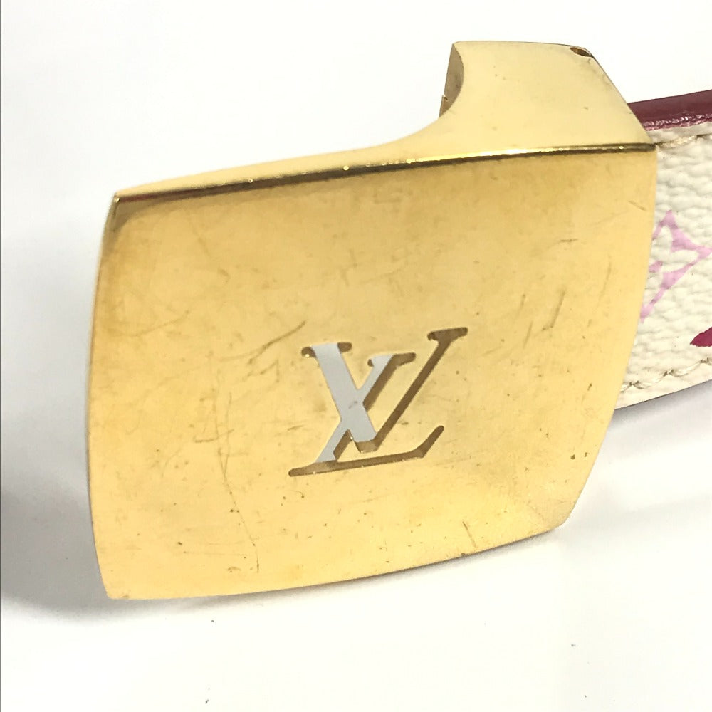 Louis Vuitton Belt M9682W Monogram Multicolor Canvas White Monogram Multicolor Sun Tulle Lv Cut 80