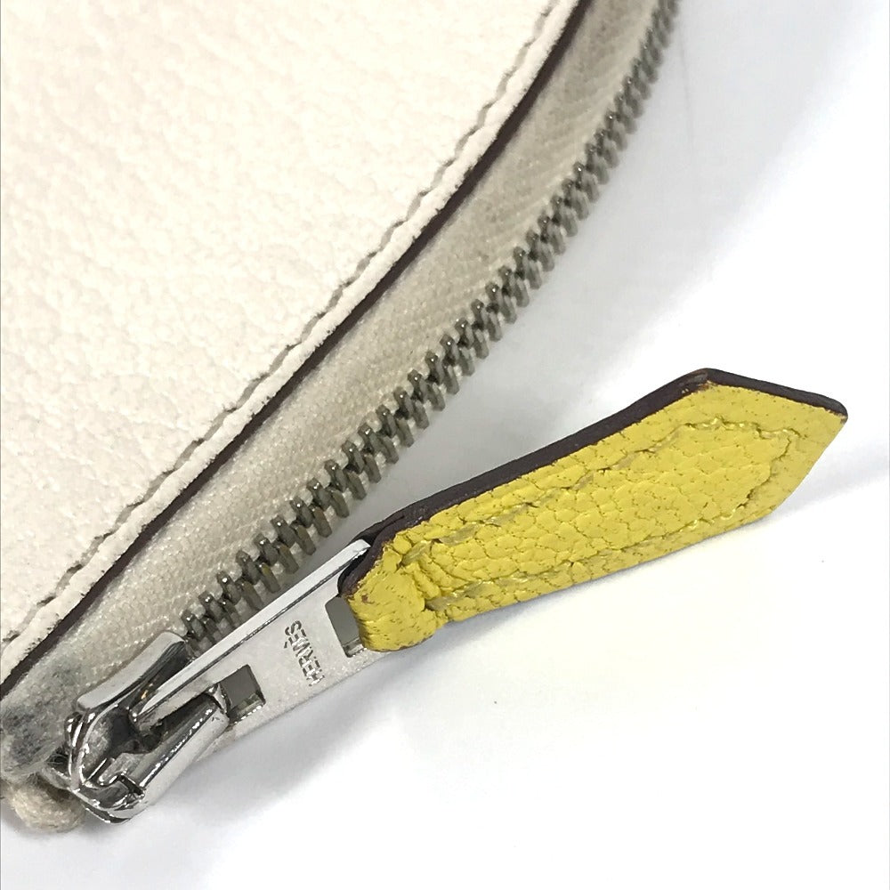 Hermes Coin Case Shave White Paddock Cheval Horse Women