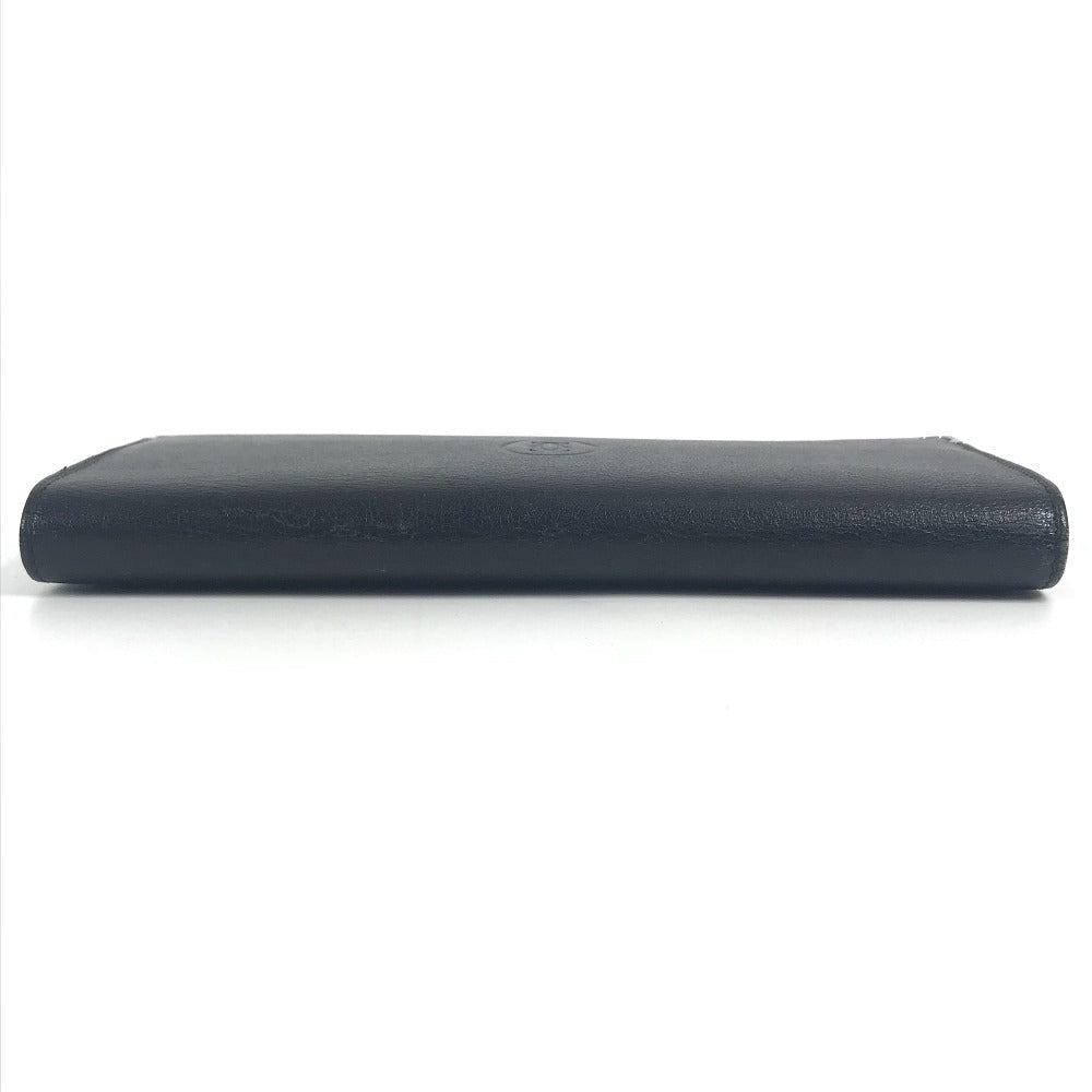 Cartier Long Wallet Purse Leather Black Must Line Logo Mens(Unisex)