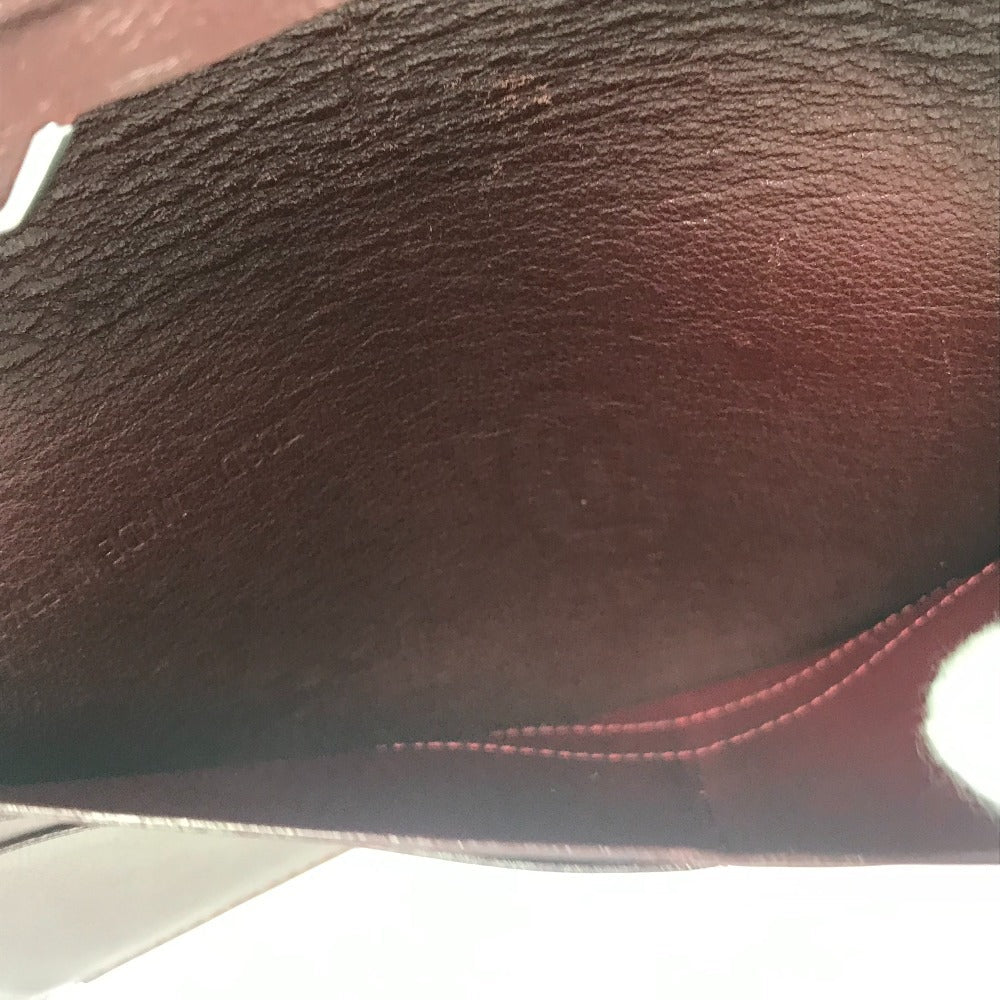 Cartier Long Wallet Purse Leather Black Must Line Logo Mens(Unisex)