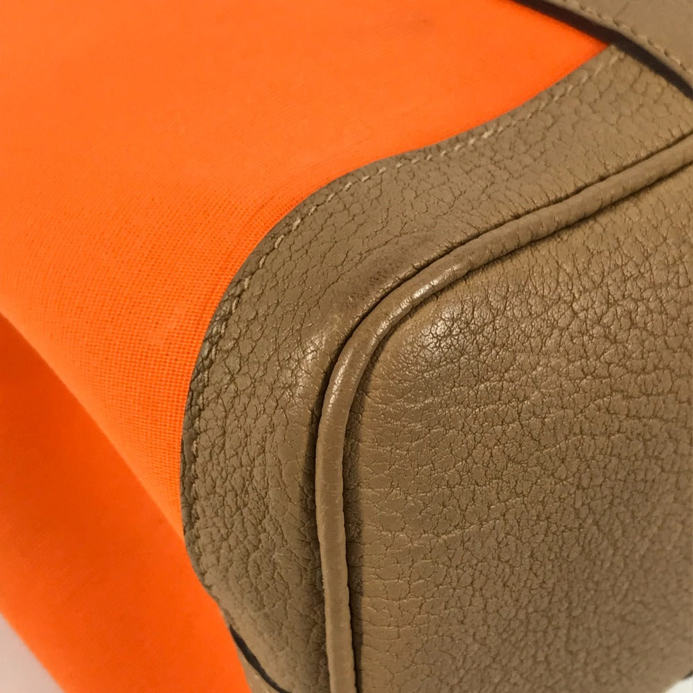Hermes Handbag Toile Officier, Negonda Orange Garden Party Tpm