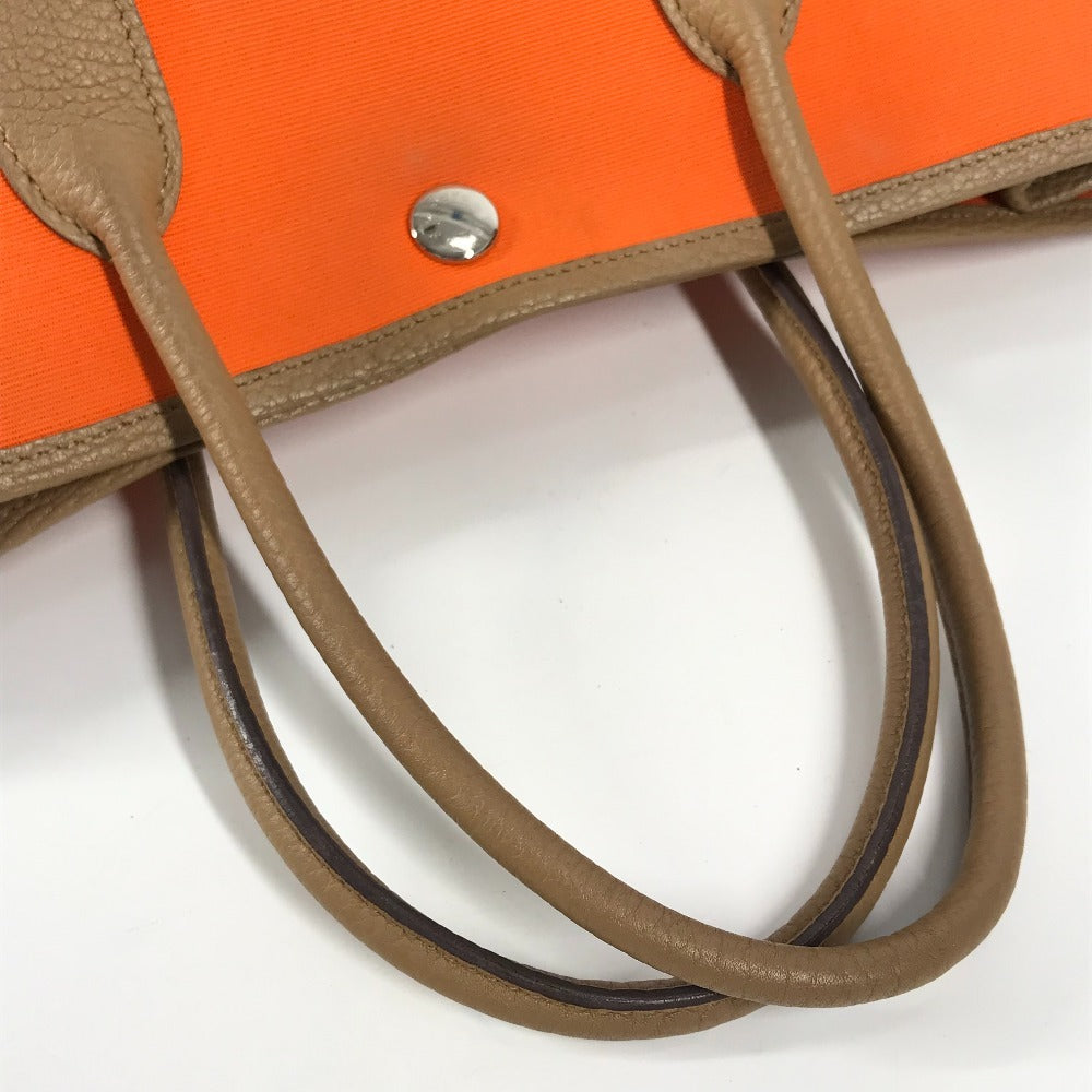 Hermes Handbag Toile Officier, Negonda Orange Garden Party Tpm