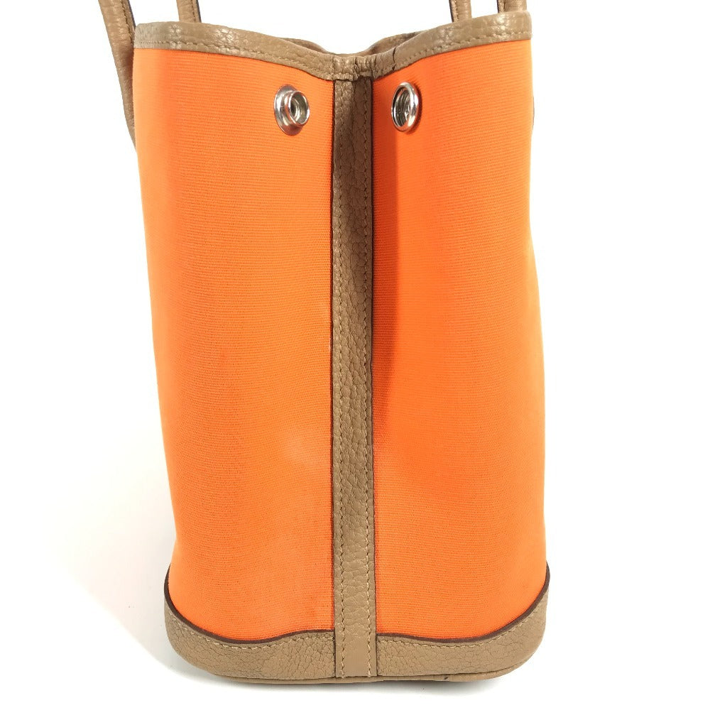 Hermes Handbag Toile Officier, Negonda Orange Garden Party Tpm