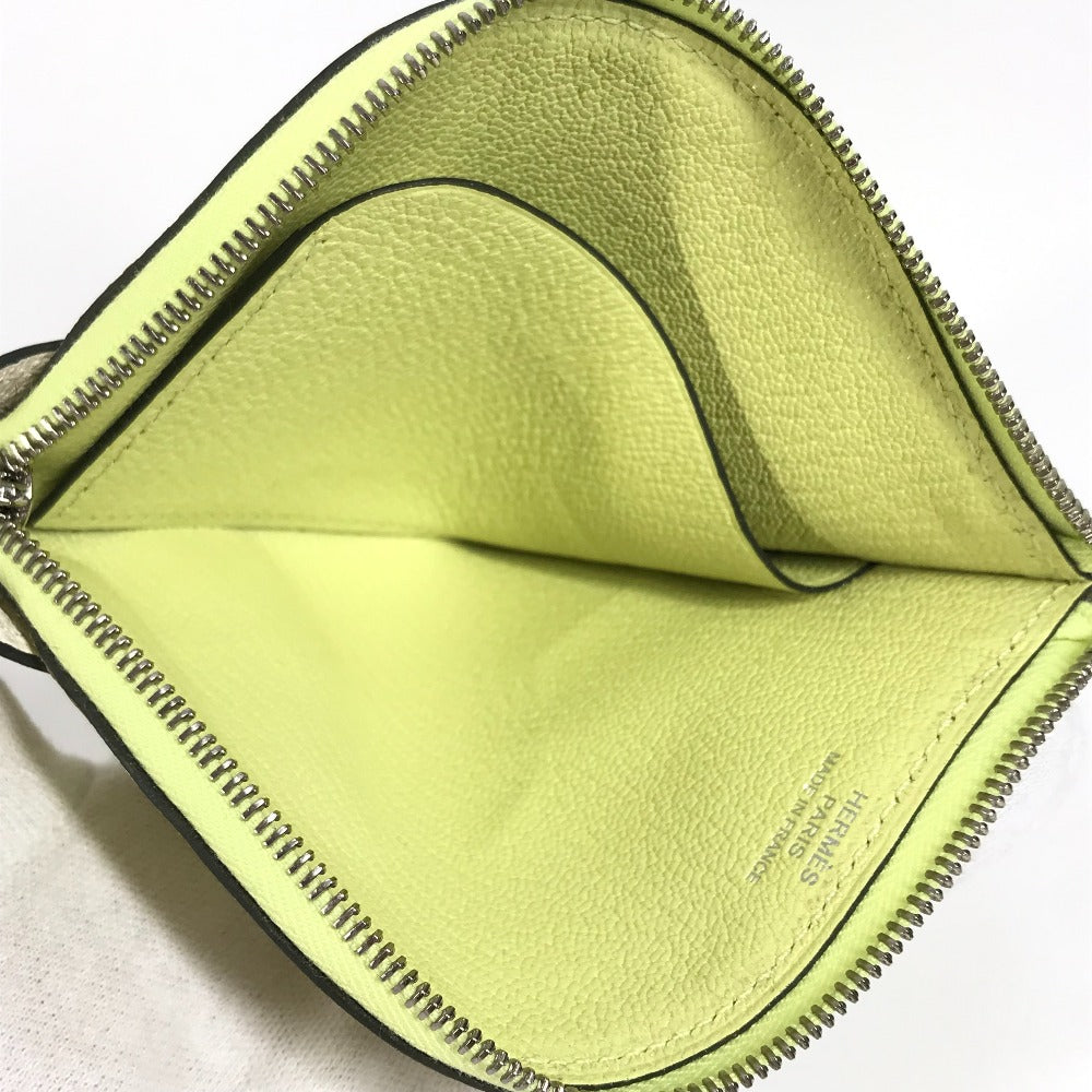 Hermes Coin Case Shave Yellow Horse Cheval Paddock Women