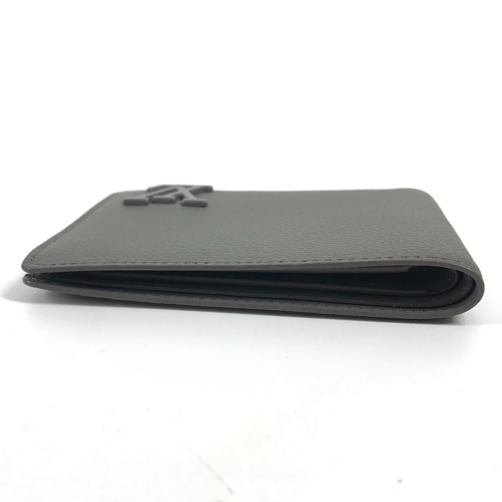 Louis Vuitton Folded Wallet M81026 Calf Leather Gray Lv Aerogram Portefeuille Multripru