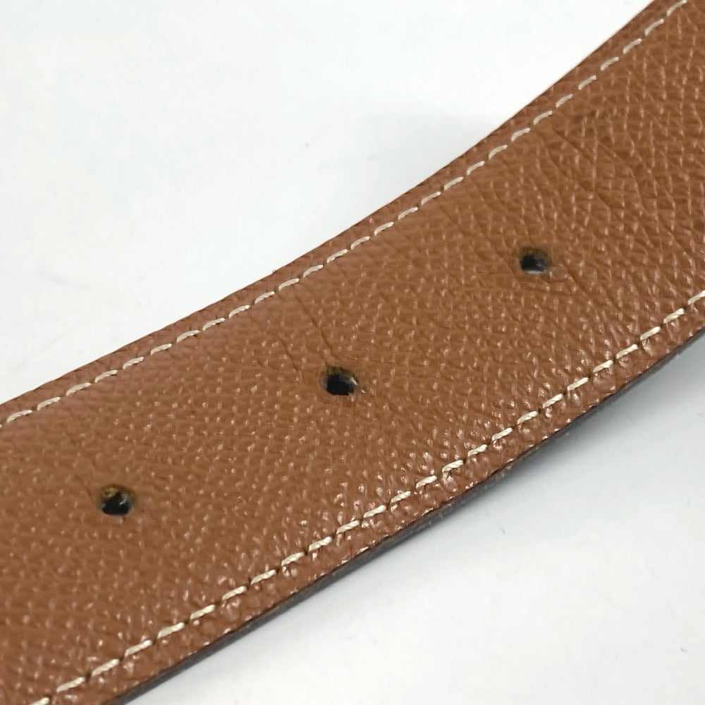 Hermes Belt Epsom, Box Calf Black X Gold H Belt 68