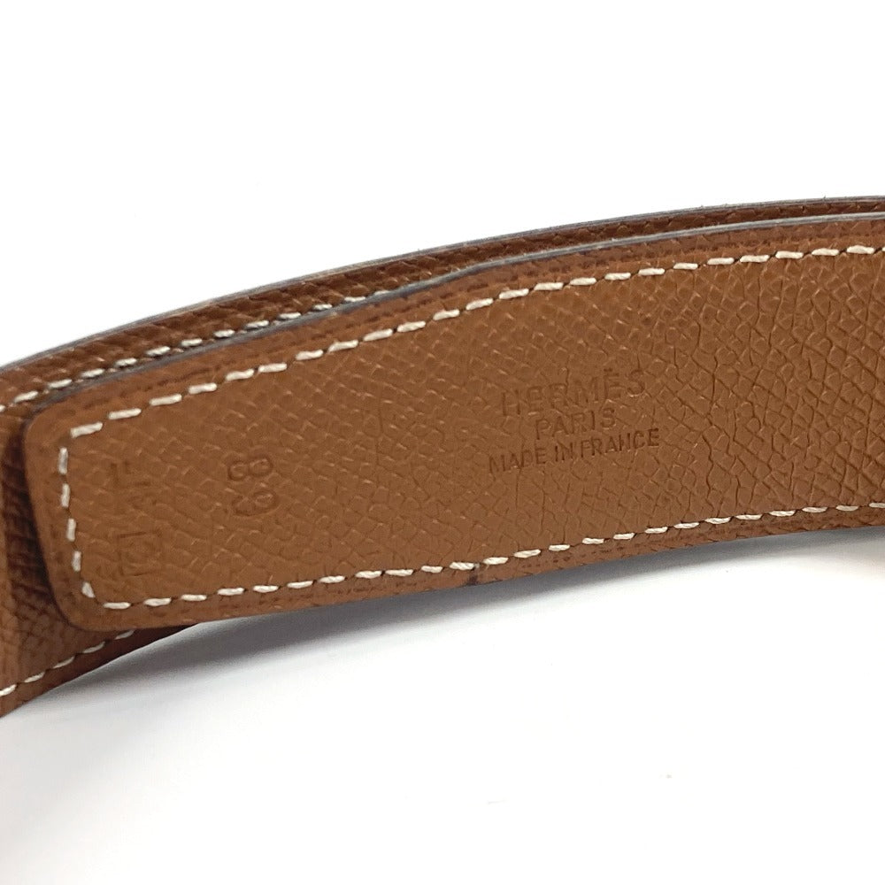 Hermes Belt Epsom, Box Calf Black X Gold H Belt 68