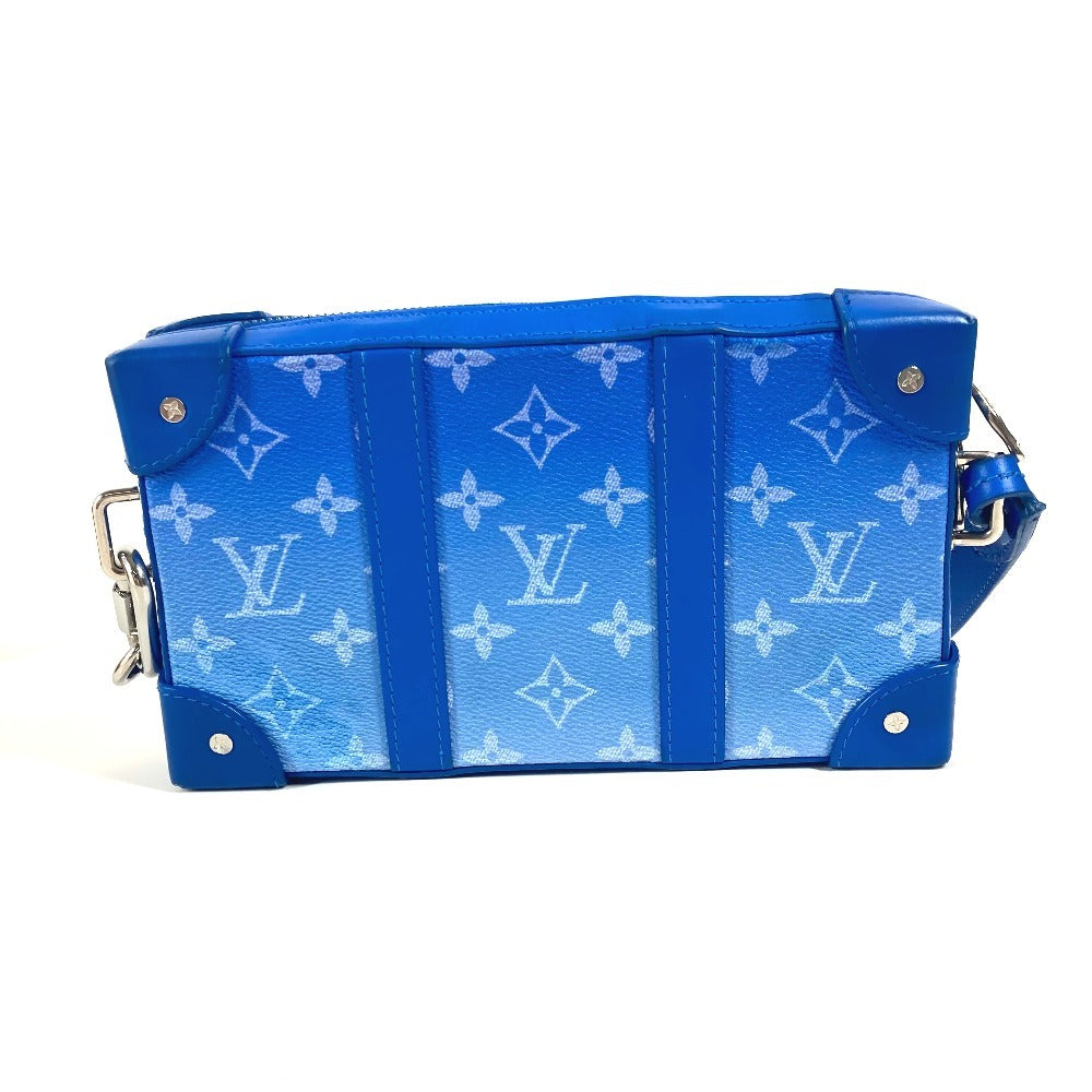Louis Vuitton Shoulder Bag M45432 Leather Blue Monogram Clouds Soft Trunk Wallet Unisex(Unisex)