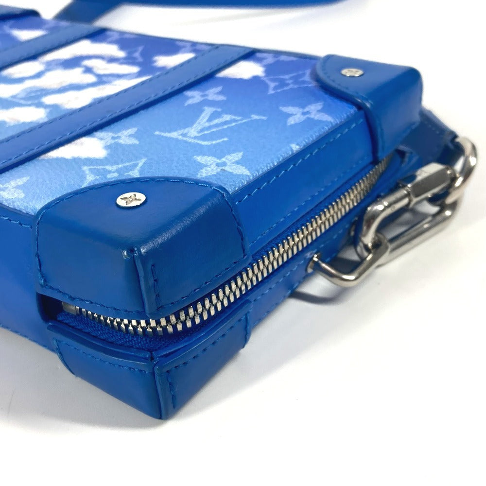 Louis Vuitton Shoulder Bag M45432 Leather Blue Monogram Clouds Soft Trunk Wallet Unisex(Unisex)