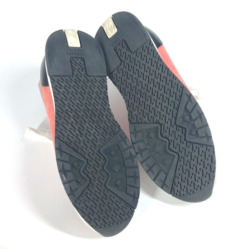 Hermes Sneakers Suede Pink Stadium 35.5