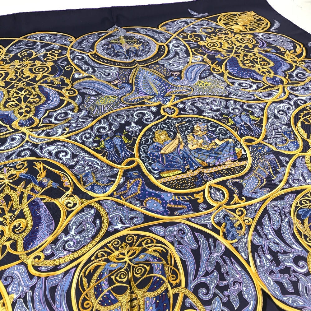 Hermes Scarf Silk Purple Carre90 Carre 90