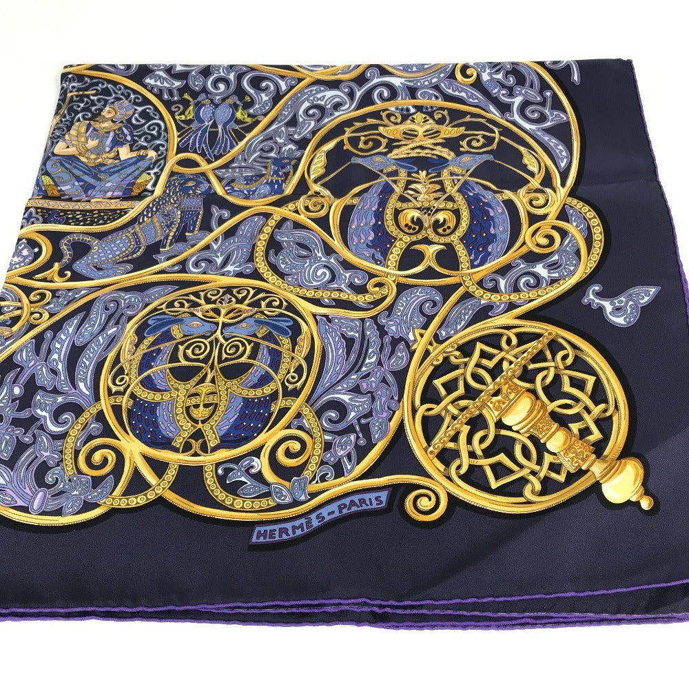 Hermes Scarf Silk Purple Carre90 Carre 90