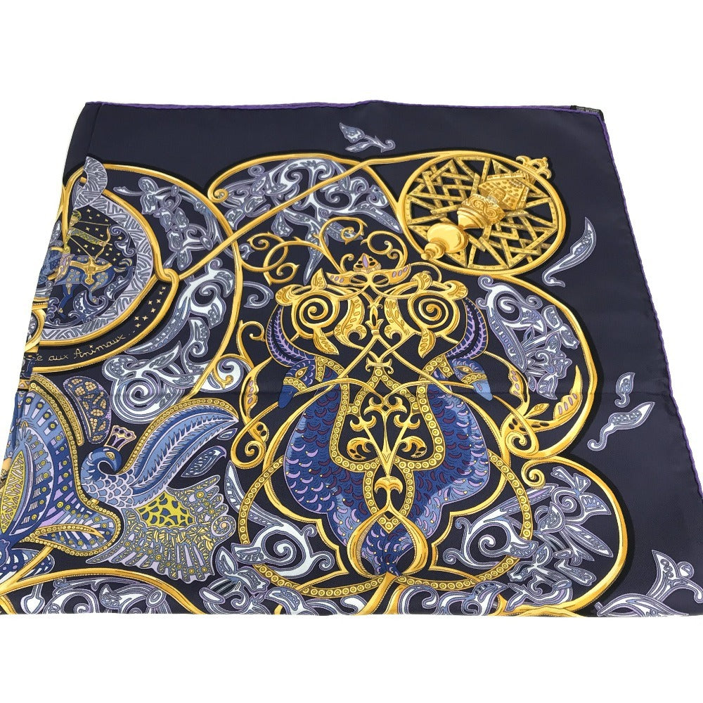 Hermes Scarf Silk Purple Carre90 Carre 90