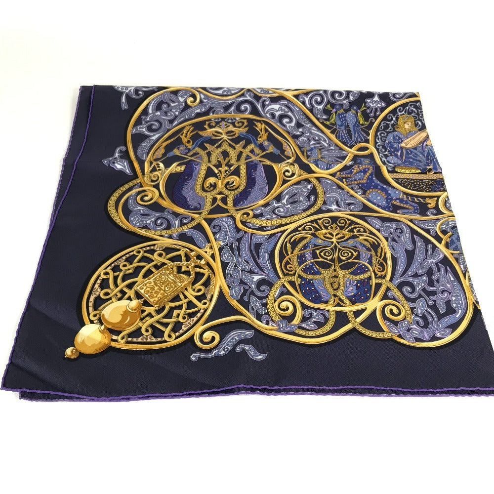 Hermes Scarf Silk Purple Carre90 Carre 90