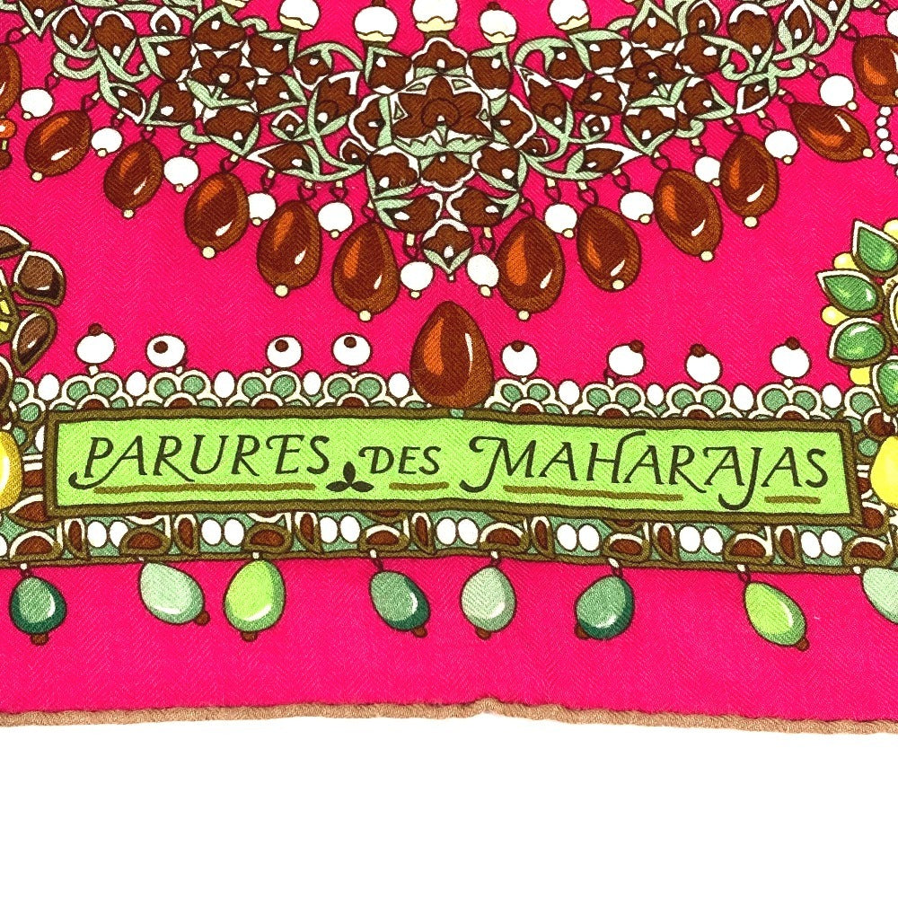 Hermes Scarf Cashmere, Silk Pink Maharaja'S Jewelry Calle Jean 140 Calle Jean 140