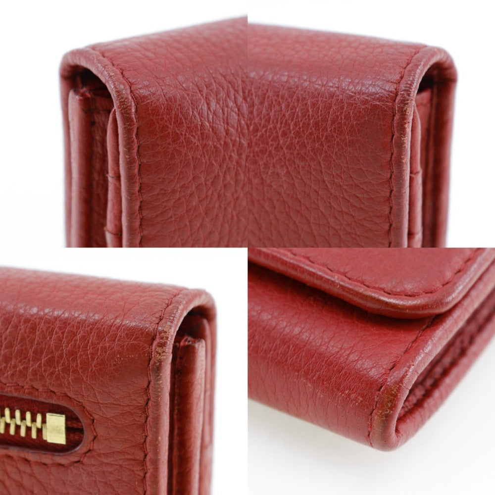 Prada Long Wallet Purse 1Mh132 Leather Red Vitterodino Women