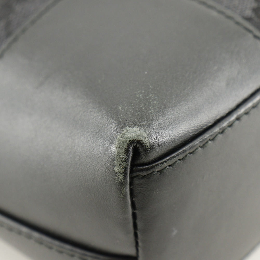 Gucci Shoulder Bag 001.4231 Gg Canvas Black One Belt Women