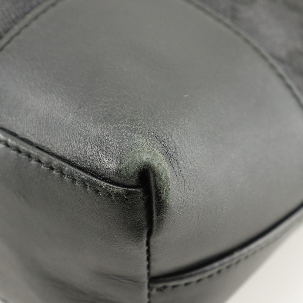Gucci Shoulder Bag 001.4231 Gg Canvas Black One Belt Women