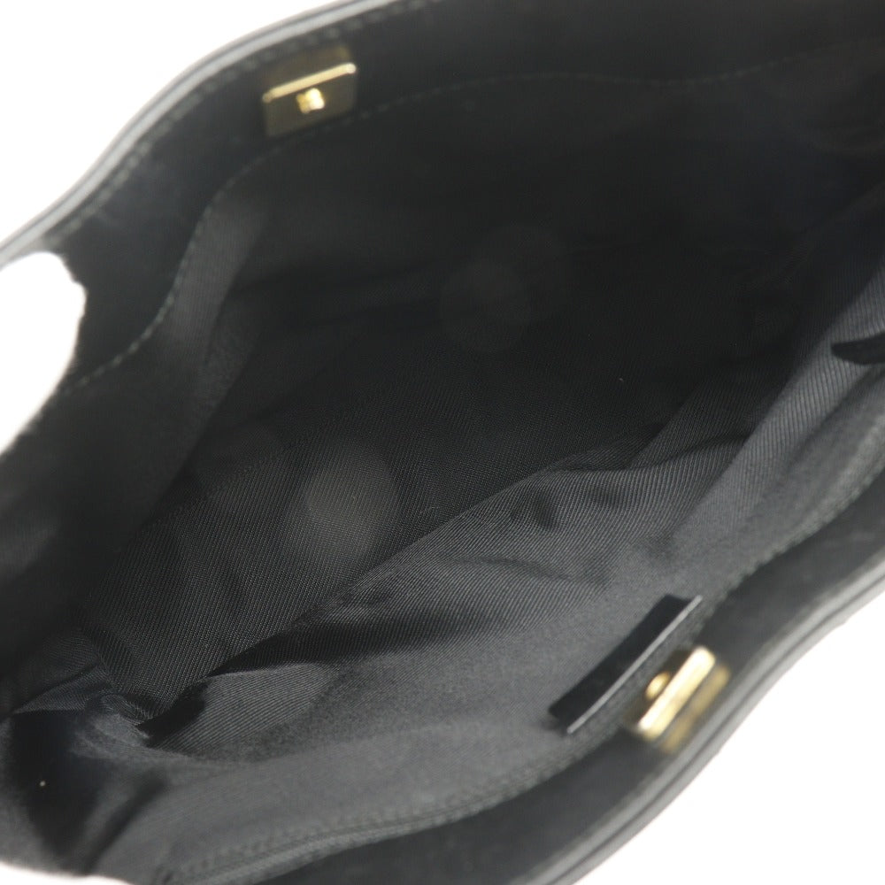 Gucci Shoulder Bag 001.4231 Gg Canvas Black One Belt Women