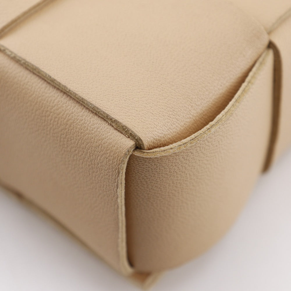 Bottegaveneta Shoulder Bag 666688 Vmay1 Lambskin Beige Intrecciato Candy Cassette Unisex(Unisex)