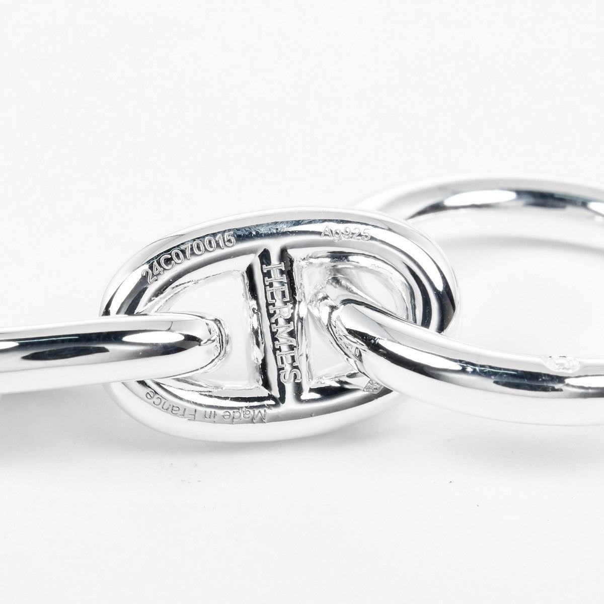 Hermes Bracelet Silver925 Silver Chene Dunkle Pm