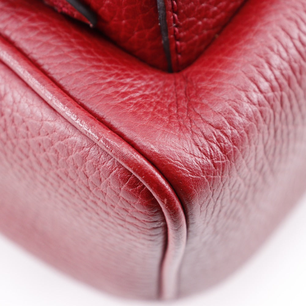 Gucci Backpack 536192 Leather Red Chainbackpack Interlocking Soho Women