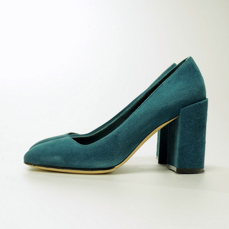 Salvatore Ferragamo Pumps Suede Royal Cypress Sue Green Type Arezzo85 Women 6.5C