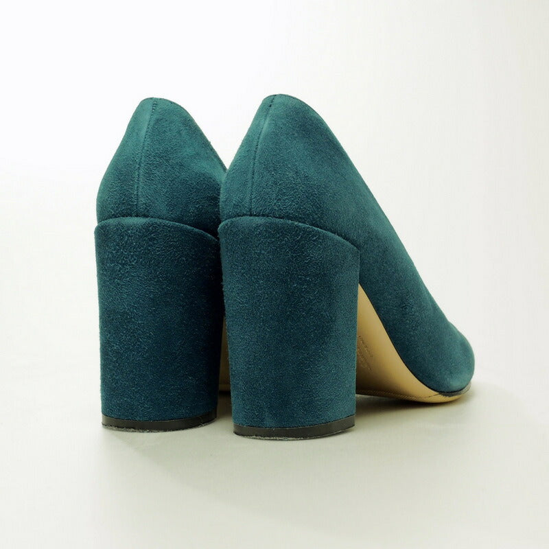 Salvatore Ferragamo Pumps Suede Royal Cypress Sue Green Type Arezzo85 Women 6.5C