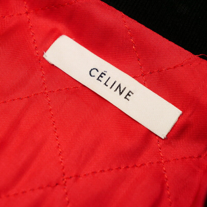 Celine Jacket Genuine Leather Black Women M