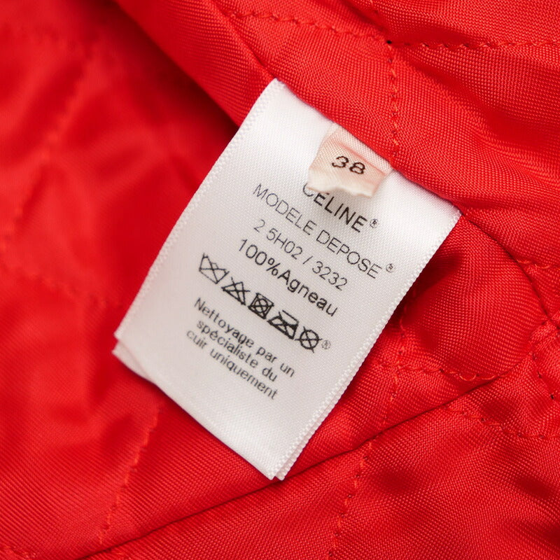 Celine Jacket Genuine Leather Black Women M