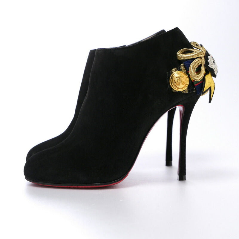 Christian Louboutin Pumps Suede Black Women 35.5