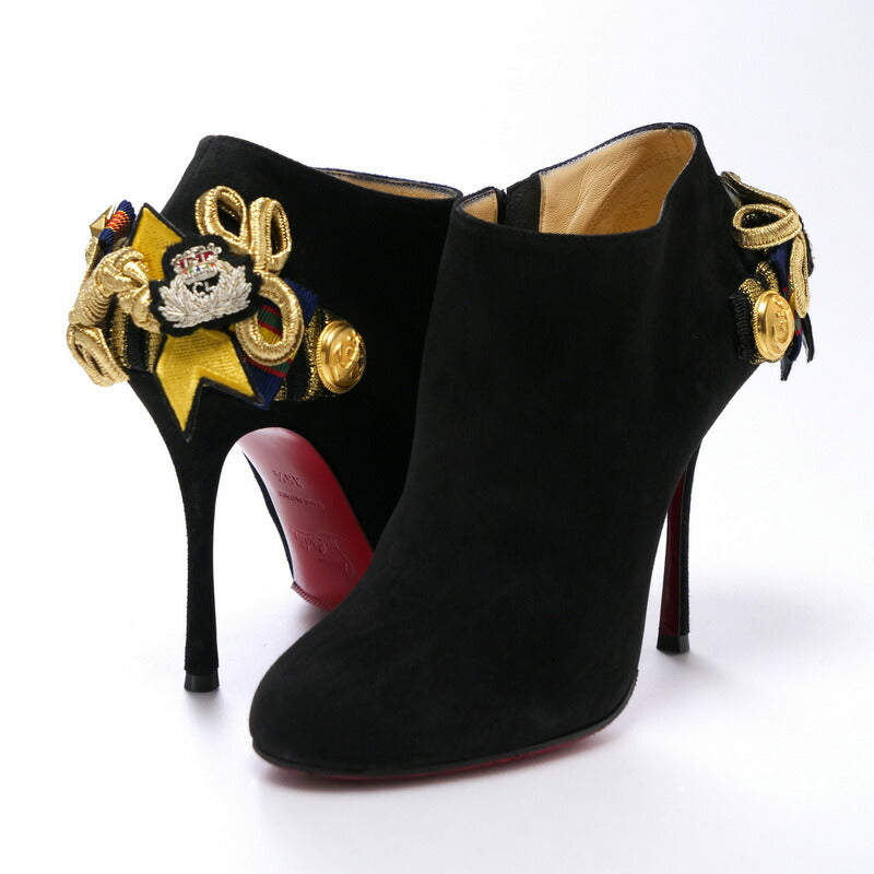 Christian Louboutin Pumps Suede Black Women 35.5