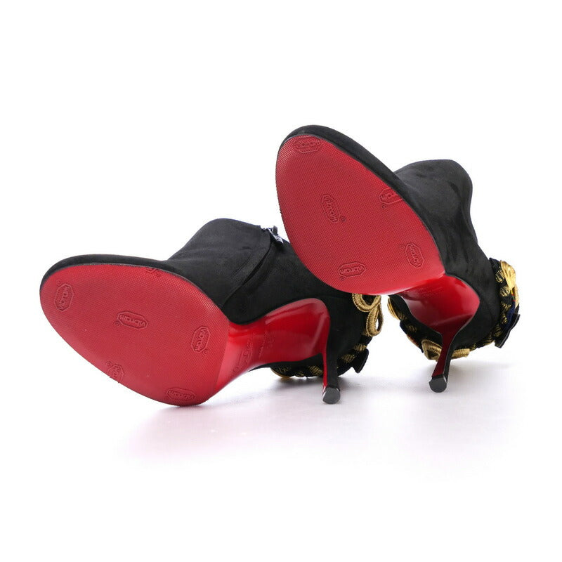 Christian Louboutin Pumps Suede Black Women 35.5