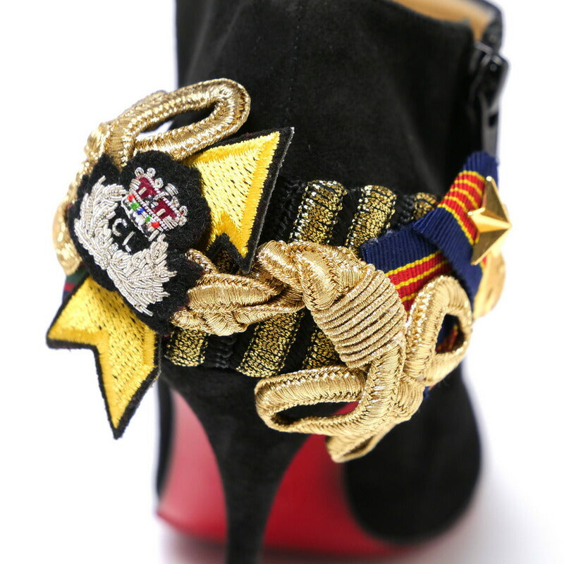 Christian Louboutin Pumps Suede Black Women 35.5