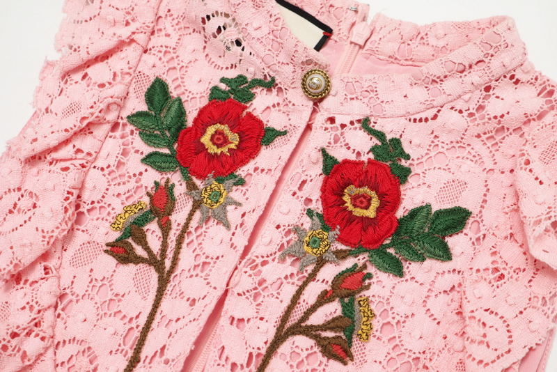 Gucci One Piece 460655 Cotton Pink Women 36