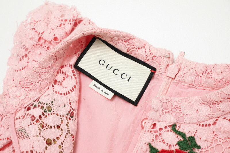 Gucci One Piece 460655 Cotton Pink Women 36